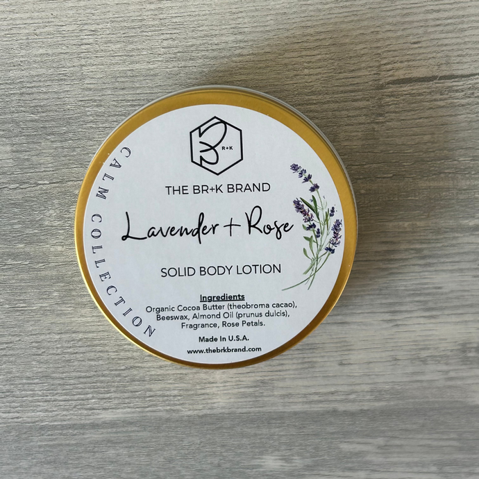Lavender Rose Solid Lotion Bar