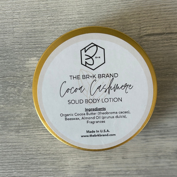 Cocoa Cashmere Solid Lotion Bar