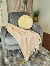 Load image into Gallery viewer, Pink Diamond Weave Soft Cotton Throw