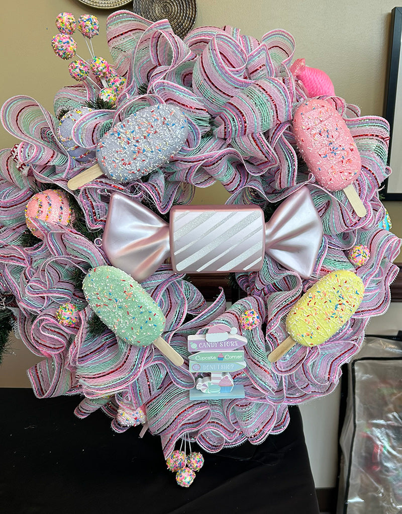 Candy & Ice Cream Christmas Wreath