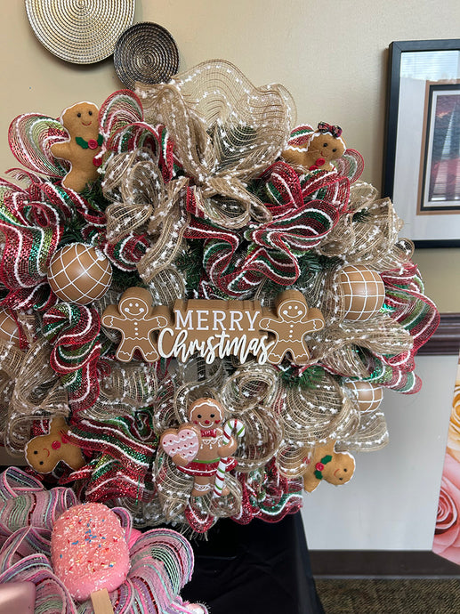 Gingerbread Christmas Wreath